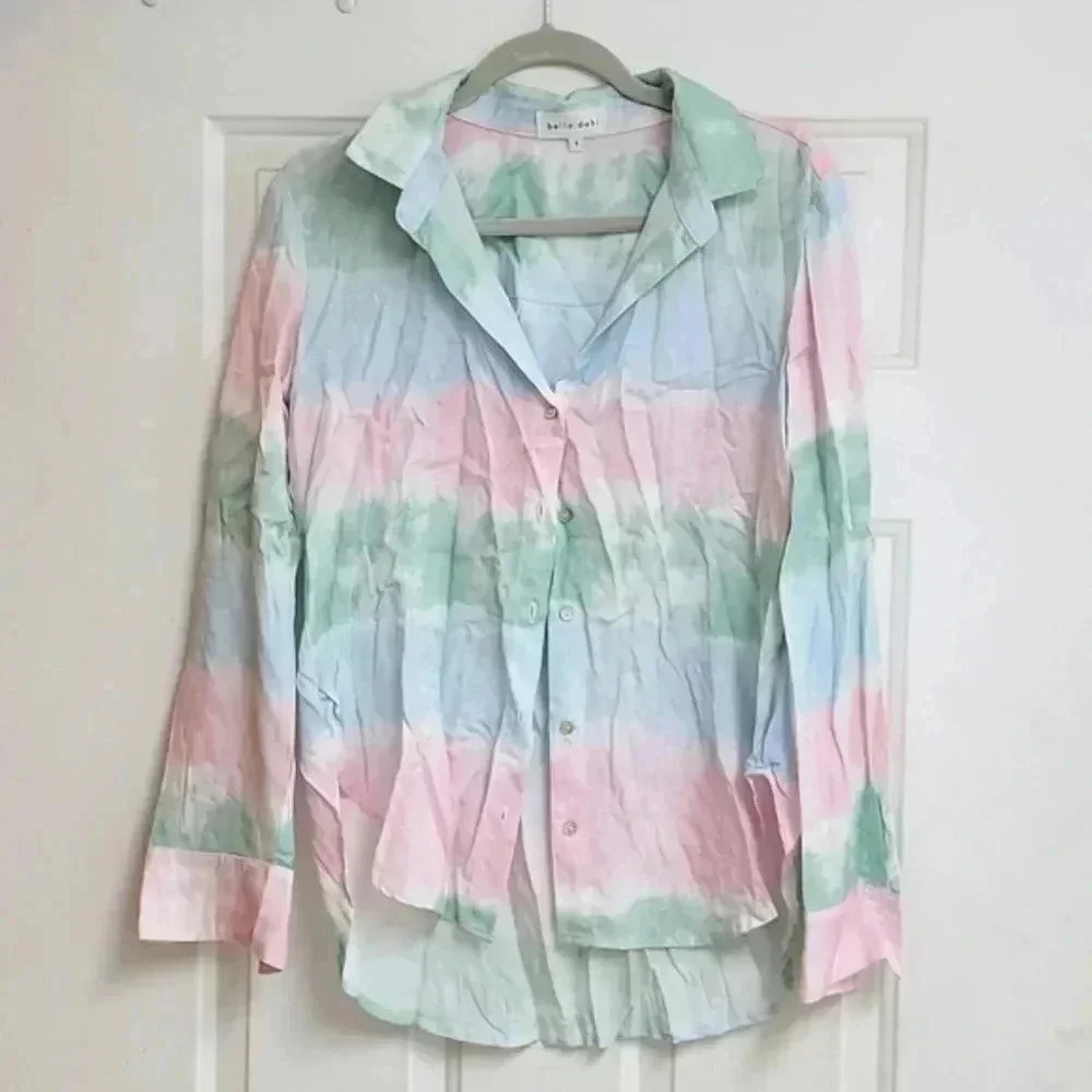 Bella Dahl Tie Dye Button Up Blouse